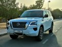 White Nissan Patrol 2020 for rent in Dubai 7